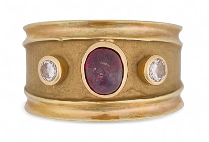 14K Gold & Pink Tourmaline Ring