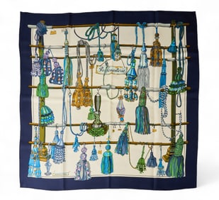 Vintage Hermes "Passementerie" Silk Scarf