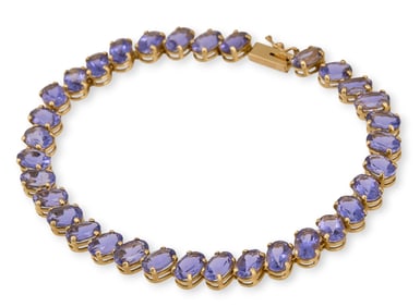 14K Tanzanite Bracelet