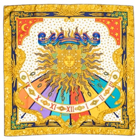Hermes Carpe Diem Silk Scarf