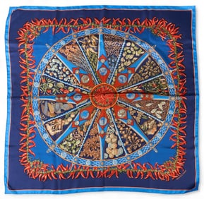Hermes Scarf, "Aux Pays des Epices"