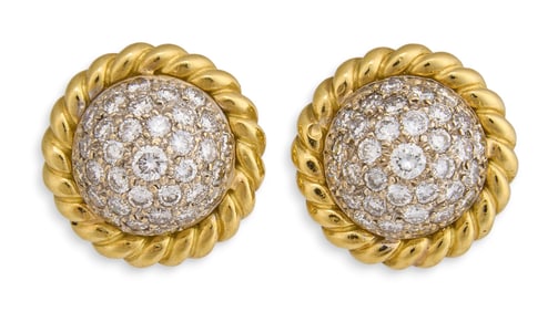 18K Diamond Earrings