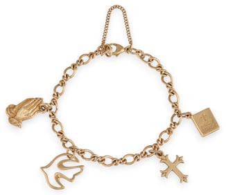 14K James Avery Charm Bracelet