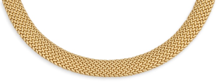 Italian 18K Gold Woven Necklace