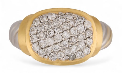14K Two-Tone Diamond Ring