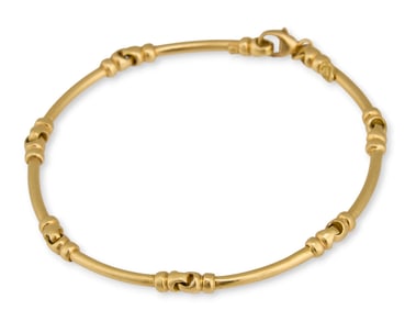 Vintage 18K Gold Link Bracelet