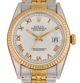 Vintage Rolex 18K Gold Two-Tone Datejust