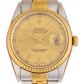 Men's Rolex Datejust 18K and Stainless Steel Watch