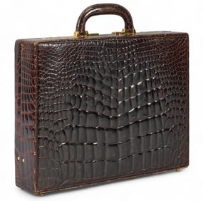 Vintage Bally Crocodile Briefcase
