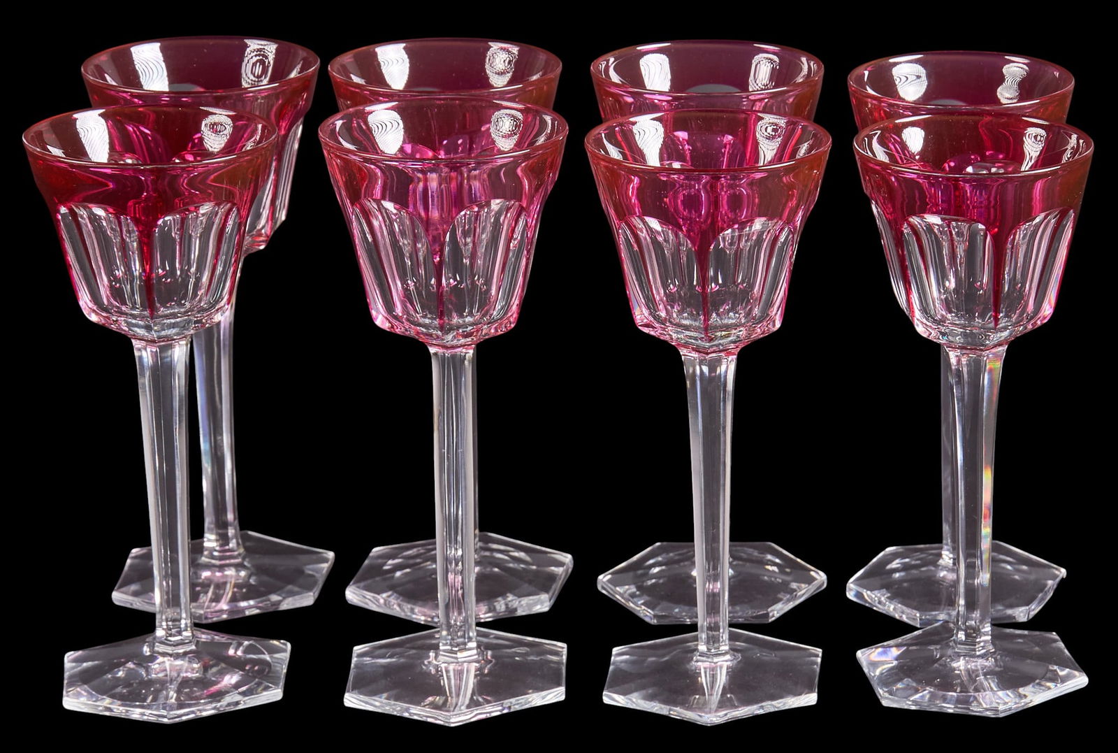 (8) Baccarat Harcourt-Versailles Rhine Glasses (1 of 4)