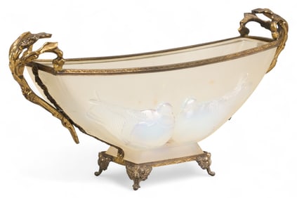 French Opalescent Centerpiece Bowl