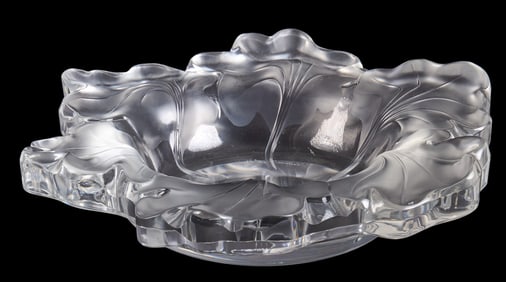 Lalique "Ginkgo" Crystal Bowl
