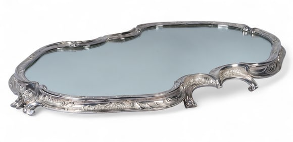 Rococo-Style Mirrored Plateau