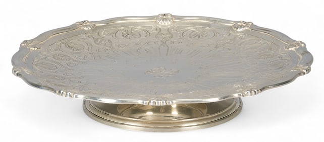 Tiffany & Co. Sterling Silver Scrolled Cake Plate