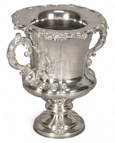 English Silverplate Wine Cooler
