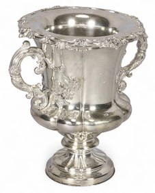 English Silverplate Wine Cooler