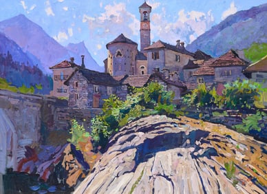 Timur Akhriev, Italian Village Scene