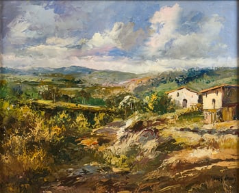 Jose Vives-Atsara, Catalonian Village Scene