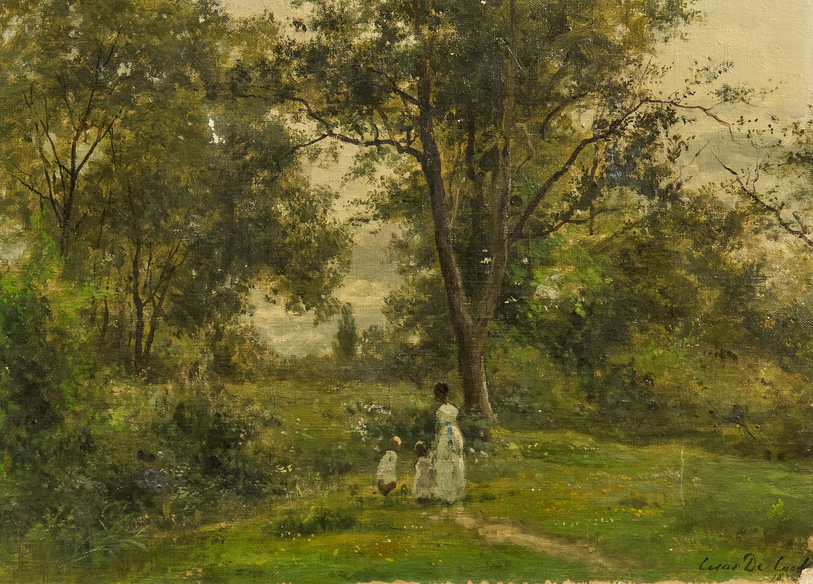 César De Cock, "An Afternoon Stroll" (1 of 7)