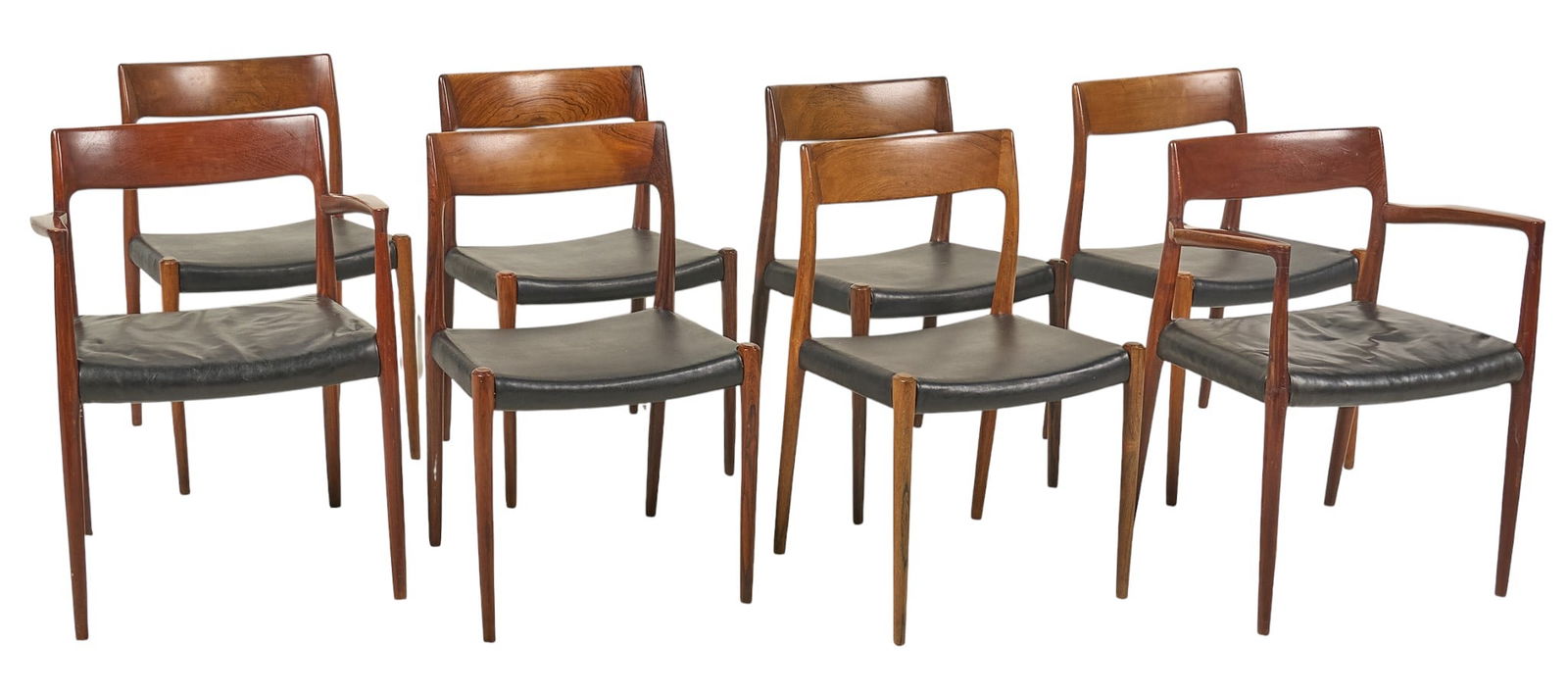 Set of (8) Mobelfabrik Dining Chairs (1 of 5)