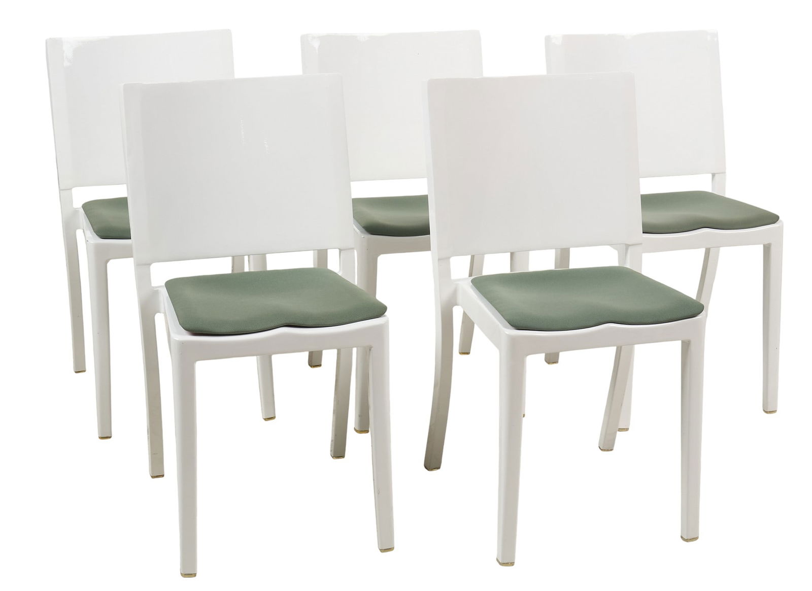 (5) Philippe Starck White Hudson Chairs with Removable Seat Covers (1 of 4)