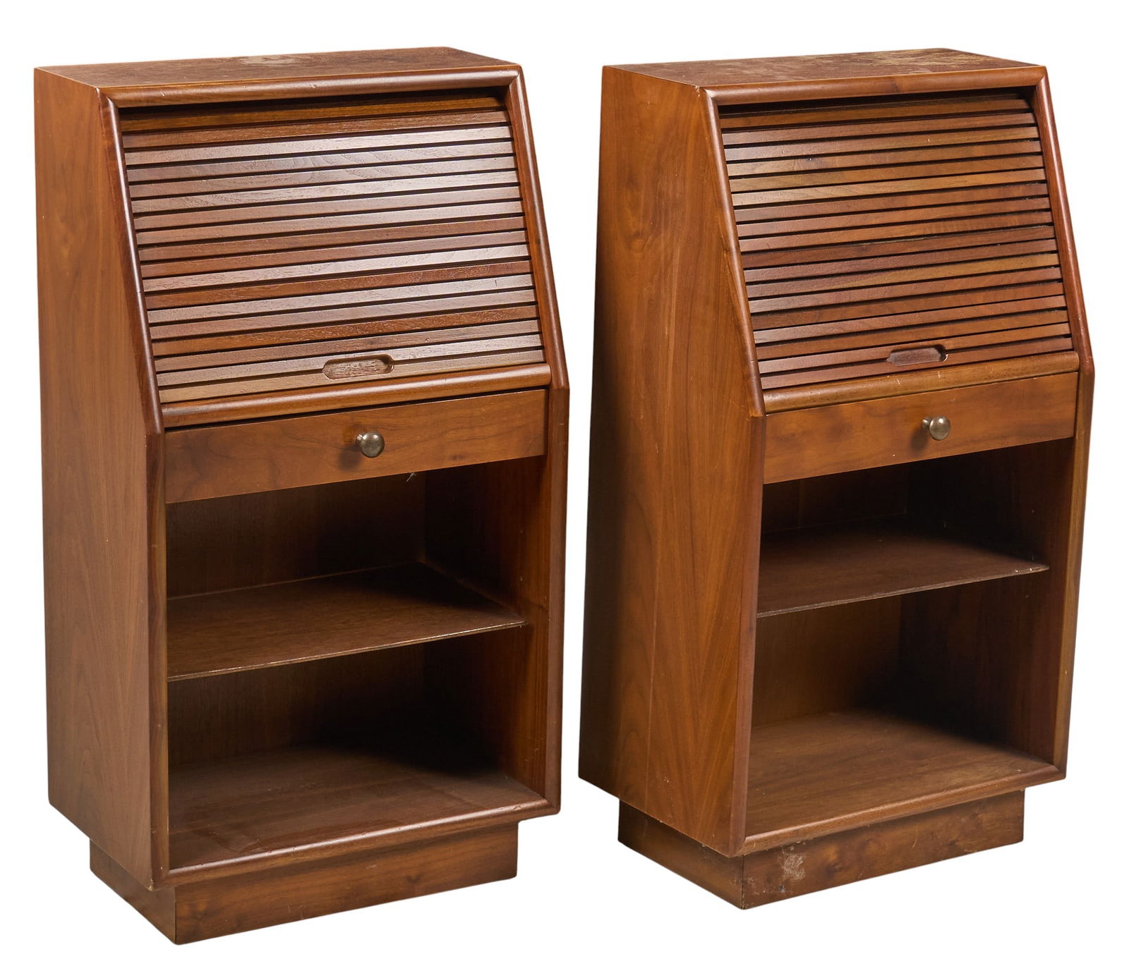 Pair of Roll Top Side Tables (1 of 6)