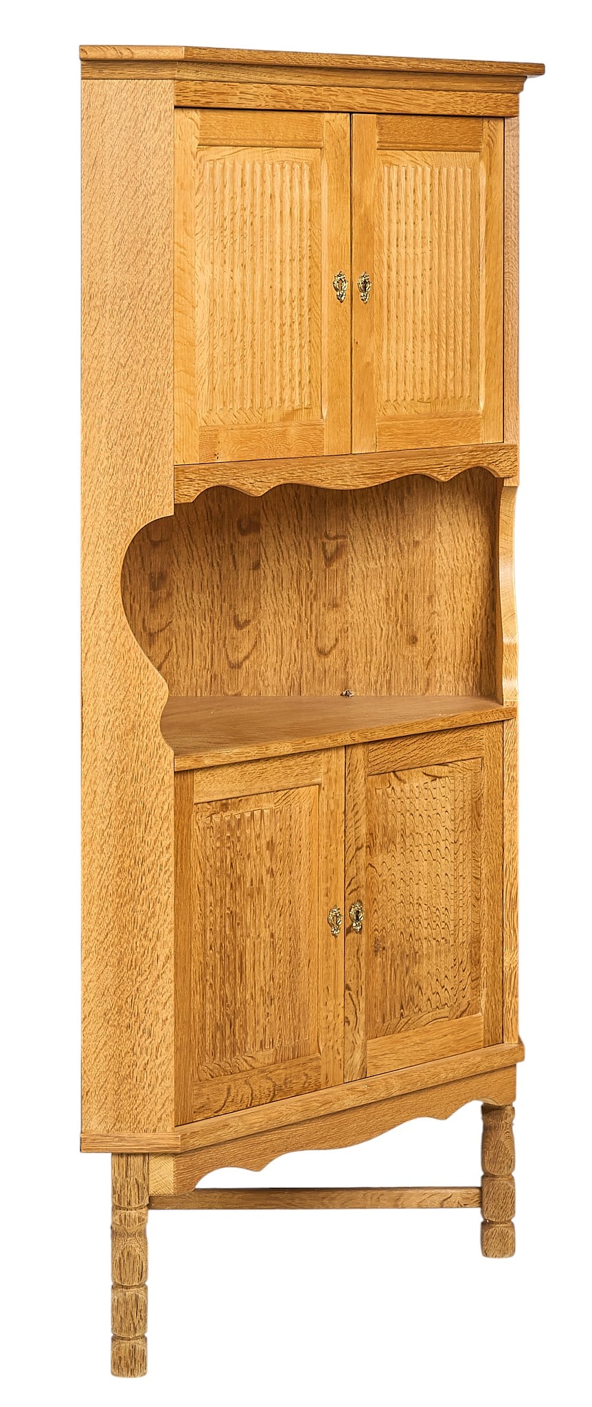 Danish Oak Corner Cabinet (1 of 4)