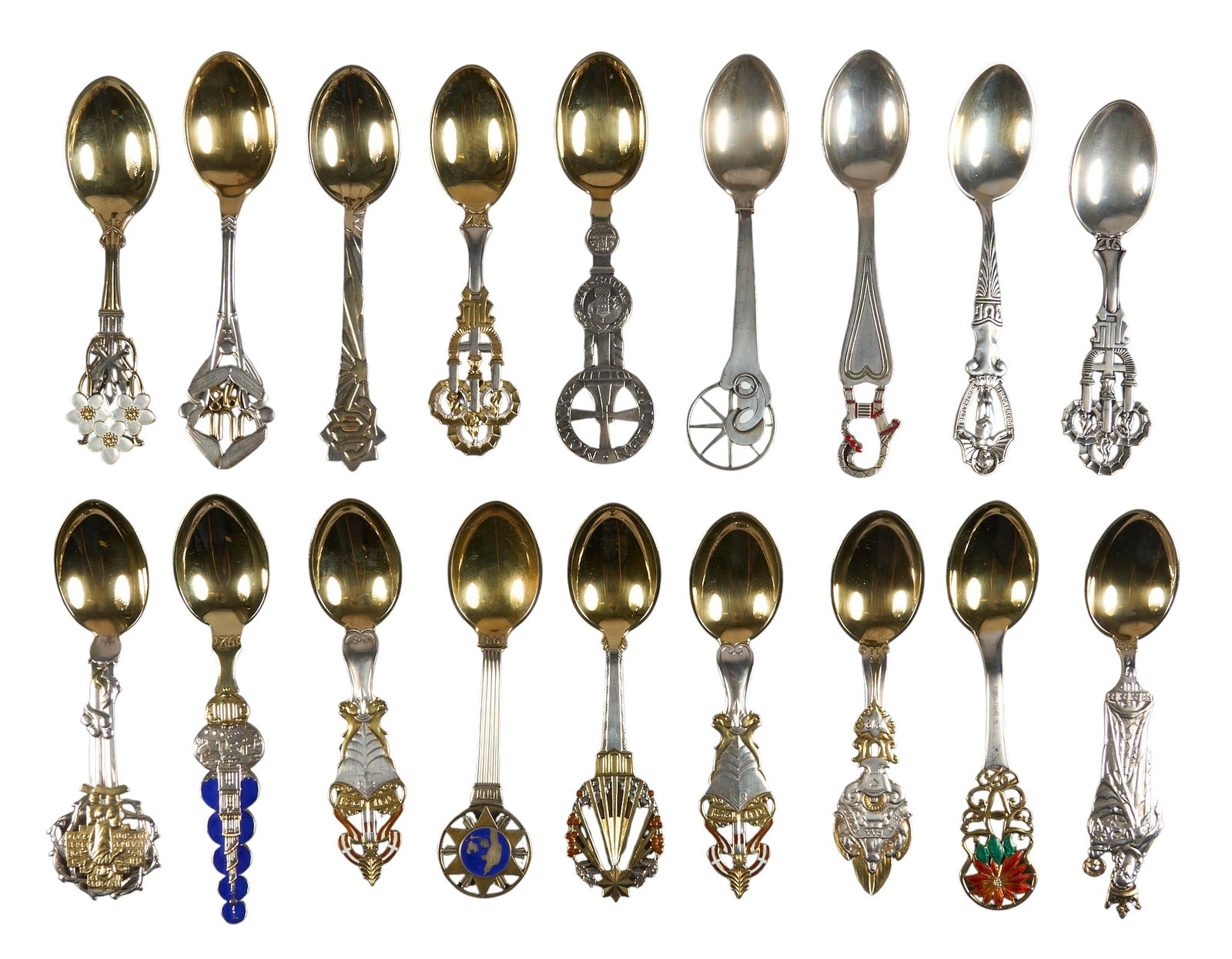 (18) Vintage Michelson Sterling Silver Christmas Spoons (1 of 5)