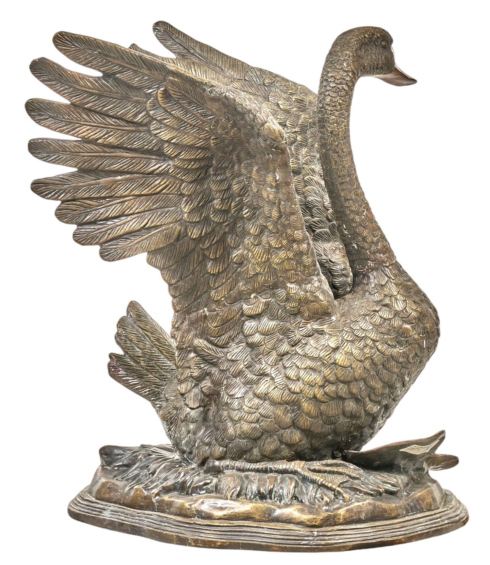 Bronze Swan Sculpture (1 of 5)