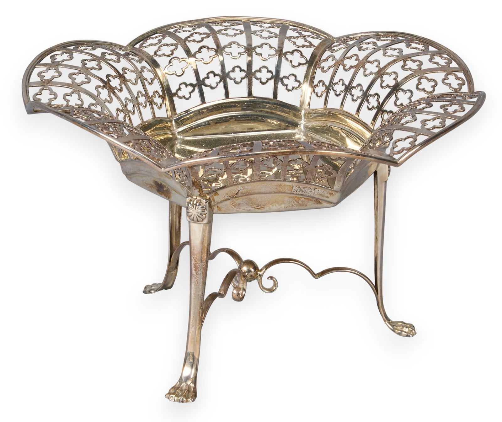 English Sterling Silver Articulated Dessert Dish (1 of 6)