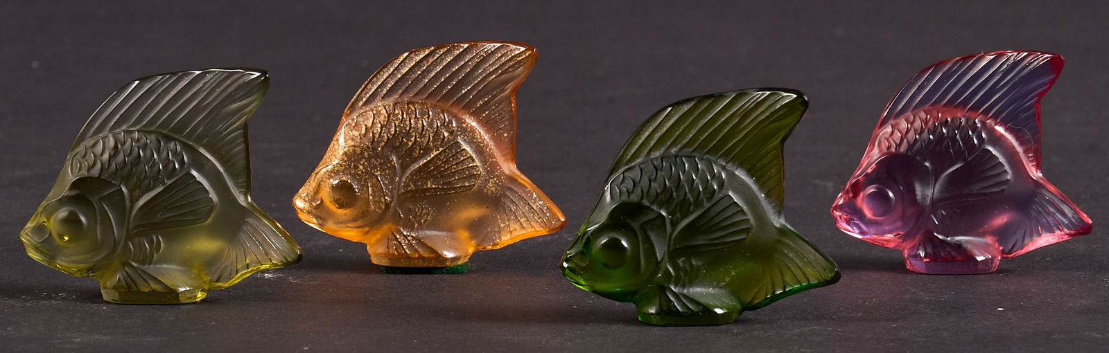 (4) Lalique French Art Glass Angel Fish (1 of 5)