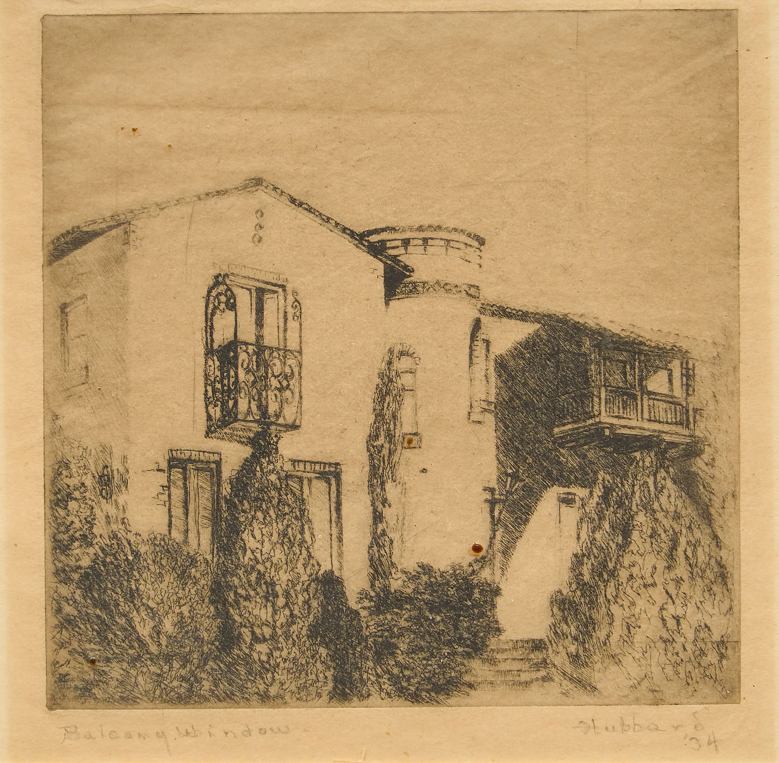 Bess Hubbard, "Balcony Window" (1 of 5)