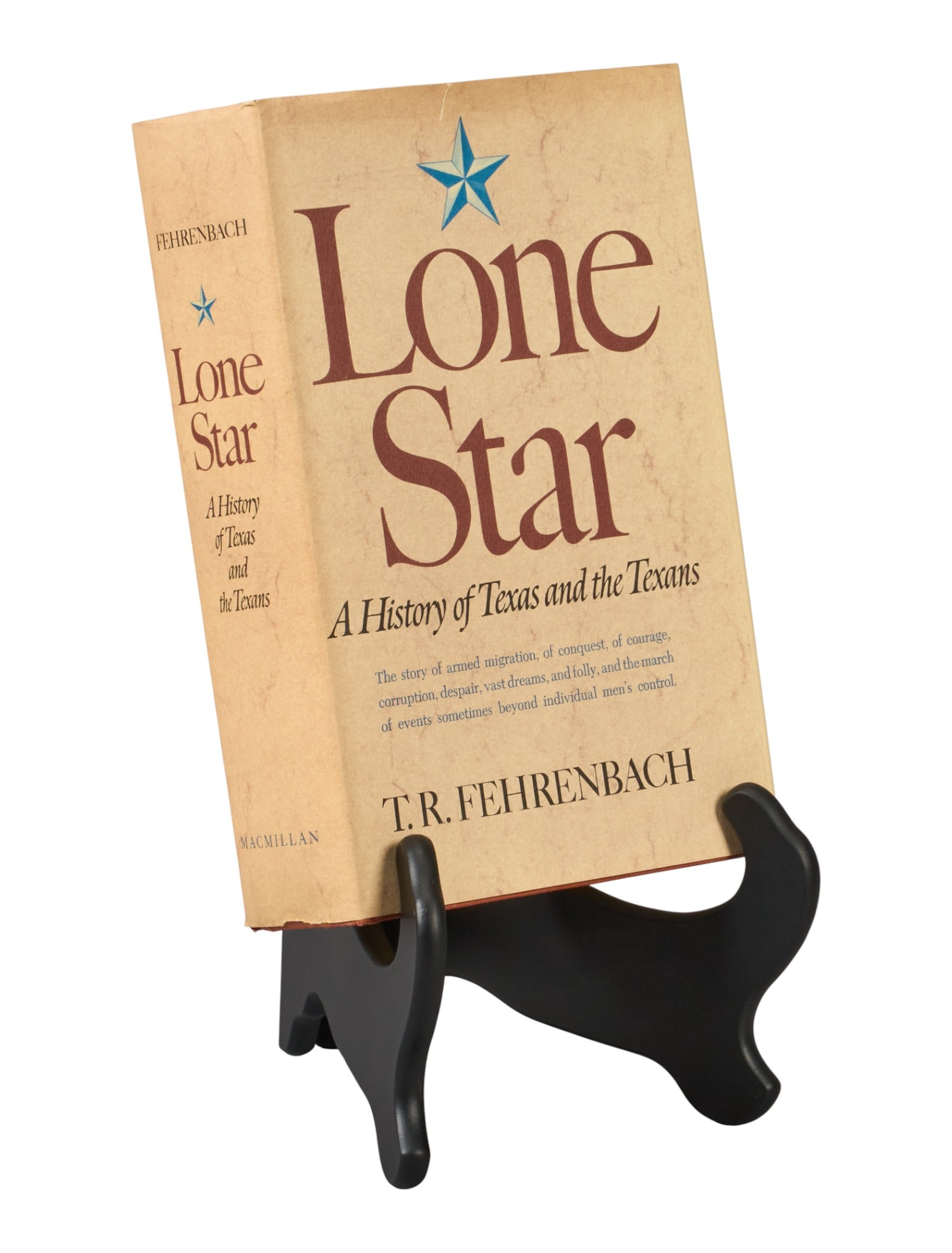 T. R. Fehrenbach | Signed Lone Star: A History of Texas and the Texans: T.R. Fehrenbach's personal copy of "Lonestar: A History of Texas and the Texans" by T.R. Fehrenbach, published by The Macmillan Company (New York), 1977 edition, 761