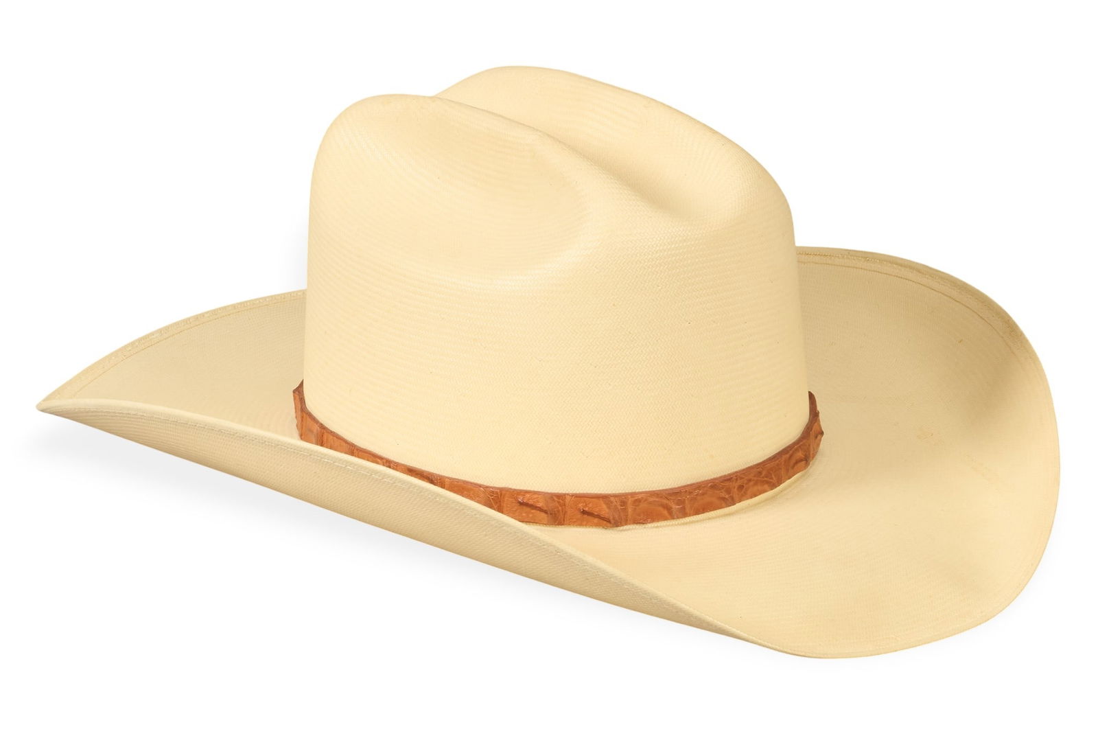 T. R. Fehrenbach | Stetson Cowboy Hat: Vintage Stetson cowboy hat, marked on inside, includes photo of T.R. Fehrenbach wearing the hat when he was honored at a 2004 gala for the Former Texas Rangers Foundation