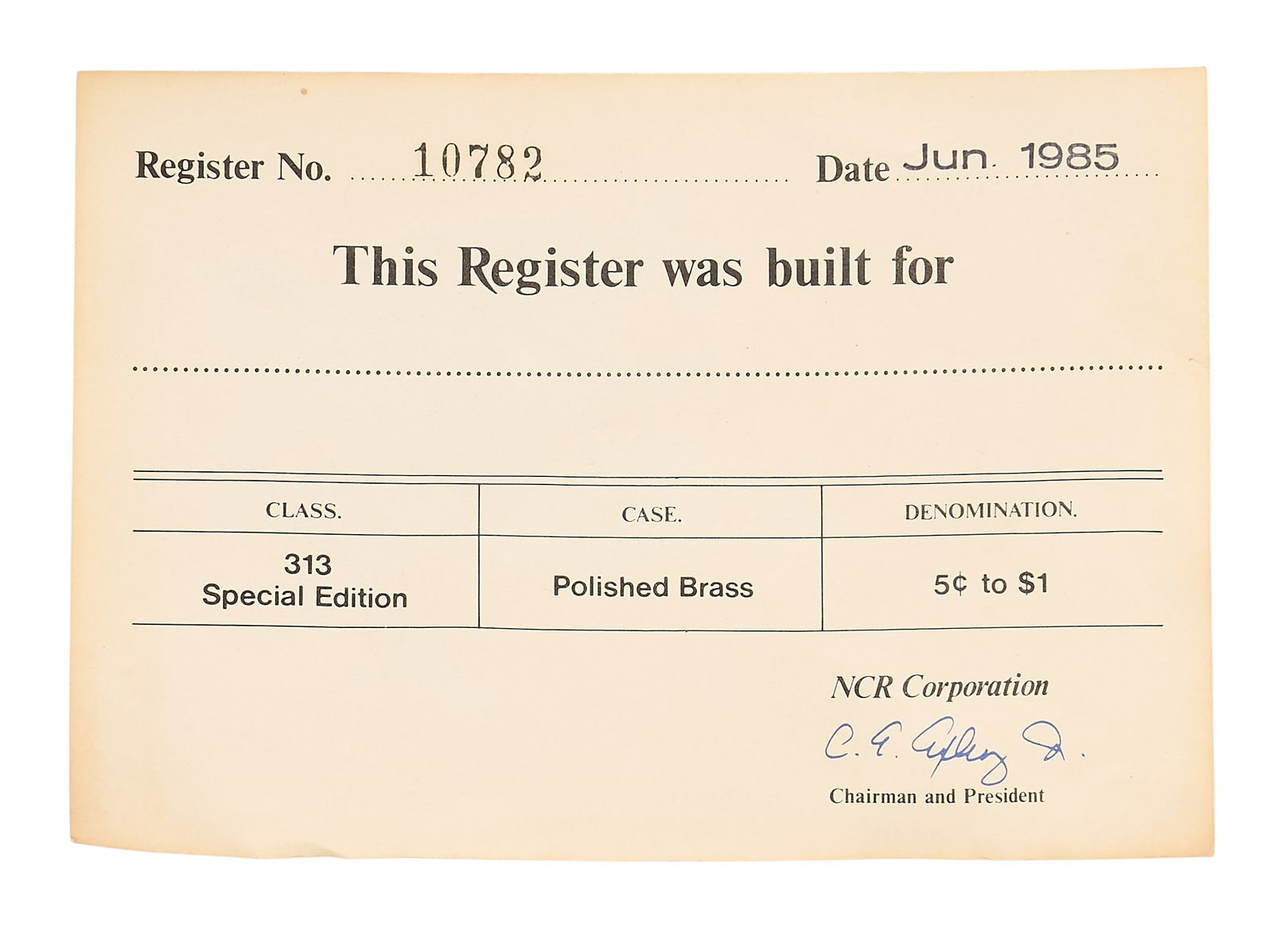 National Candy Store Register - 9