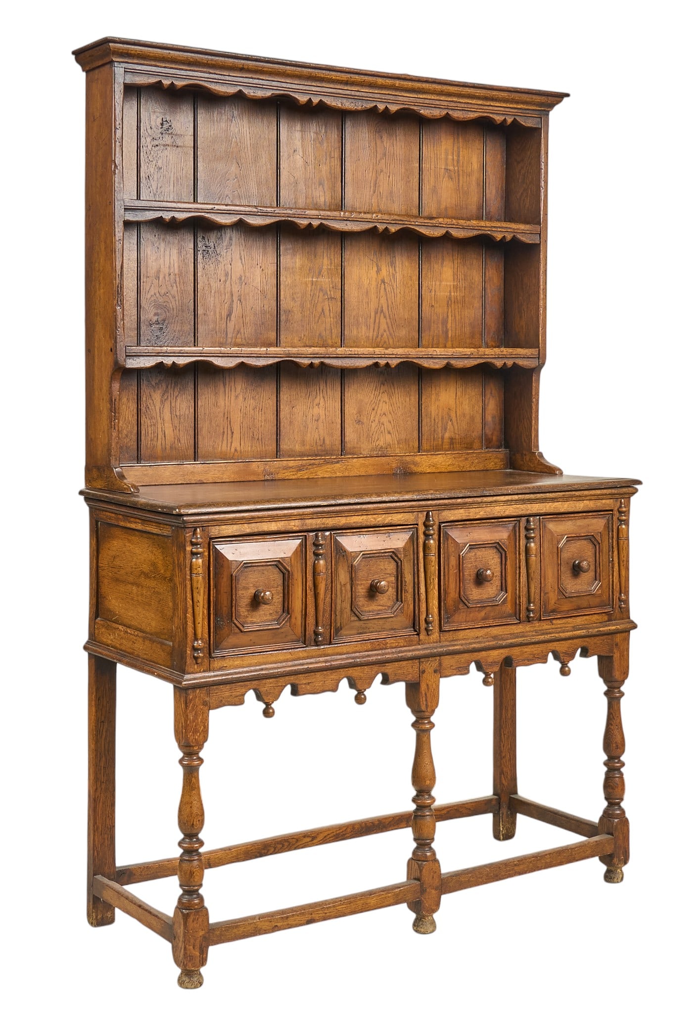 Antique Stepback Cupboard (1 of 4)