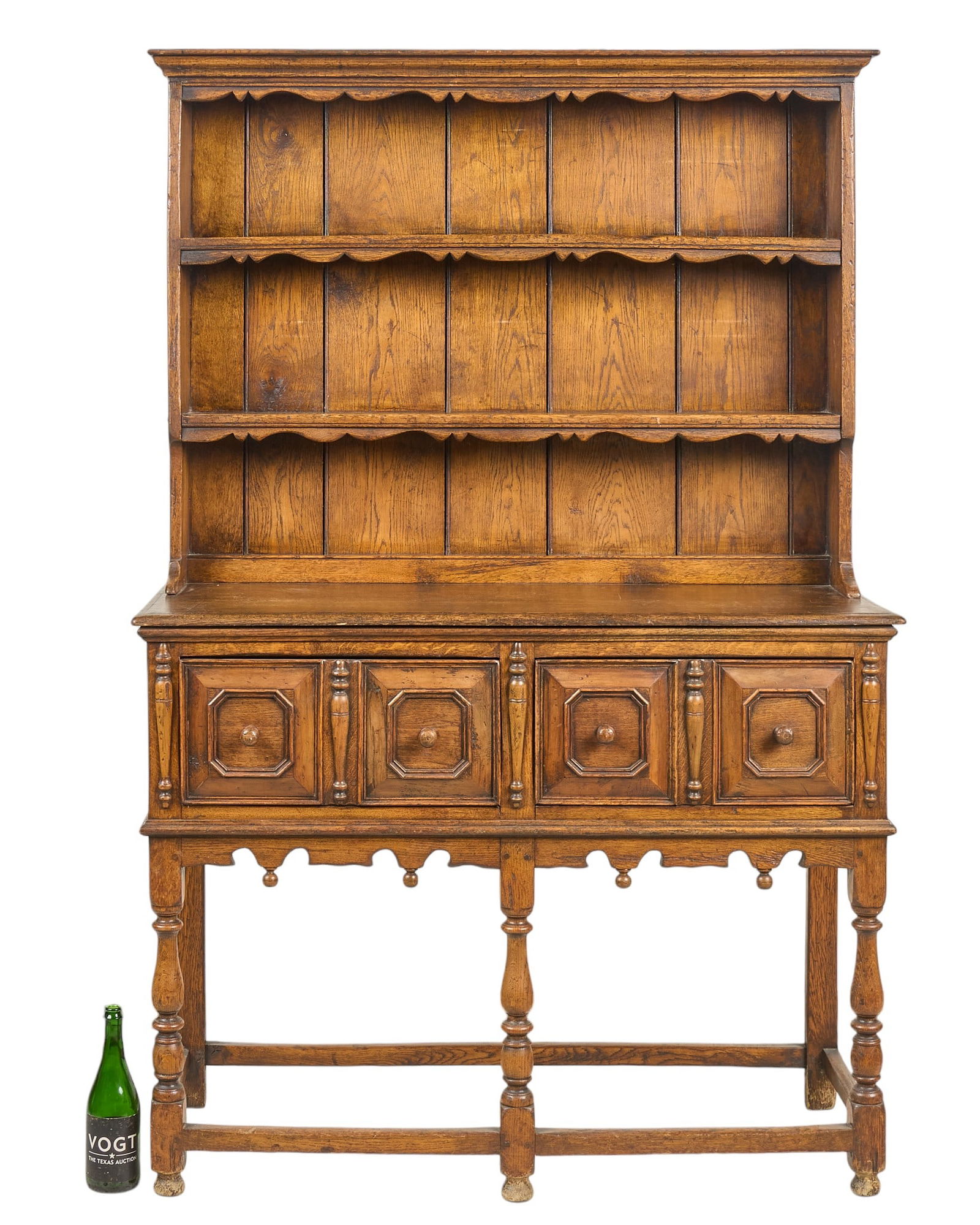 Antique Stepback Cupboard - 2