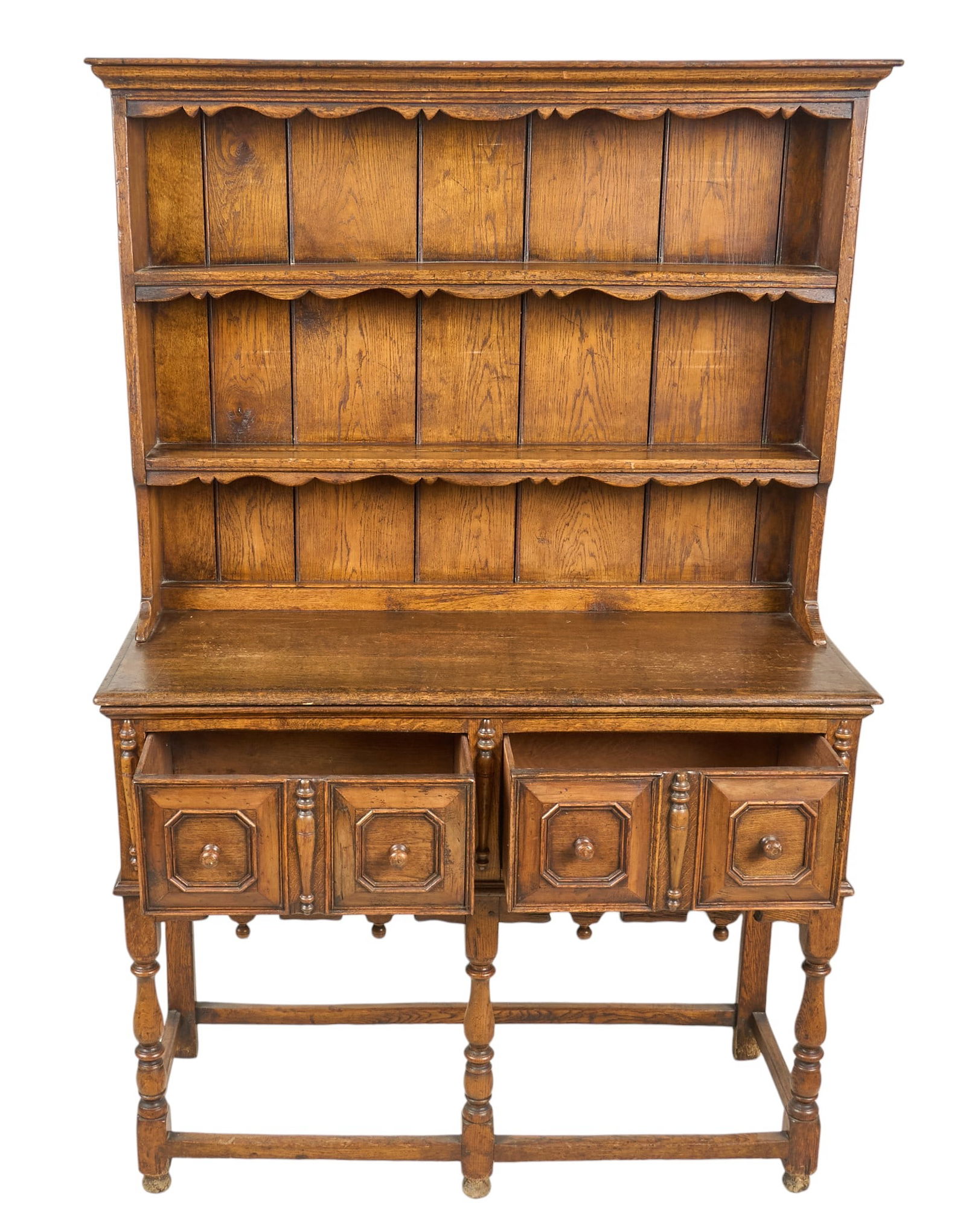 Antique Stepback Cupboard - 3