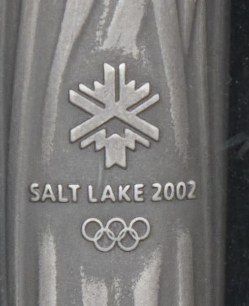 2002 Olympic Torch in Display Frame - 3