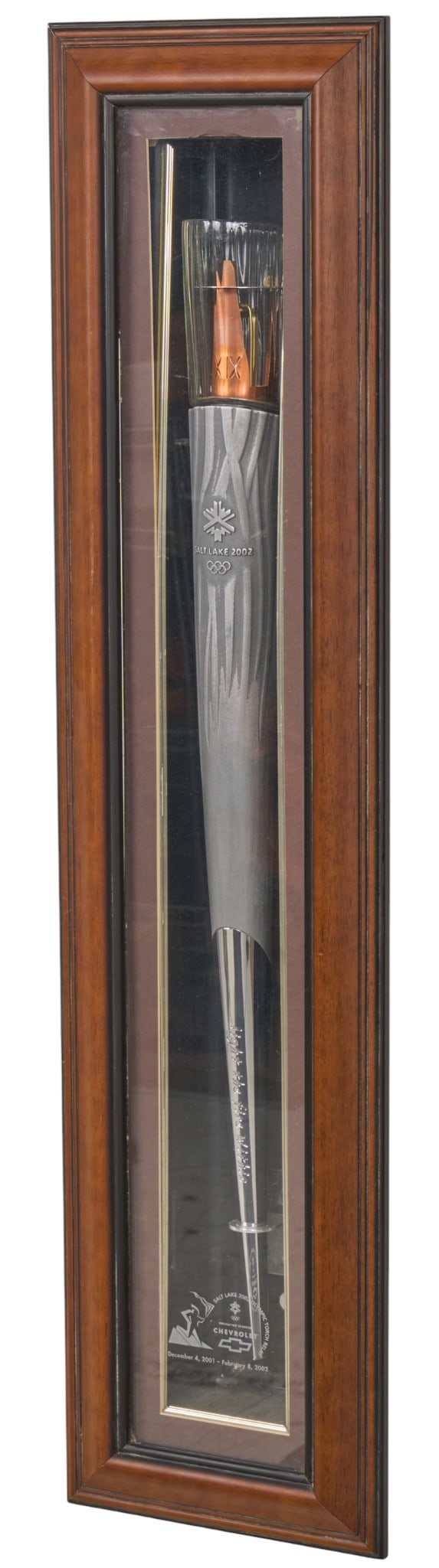 2002 Olympic Torch in Display Frame - 6