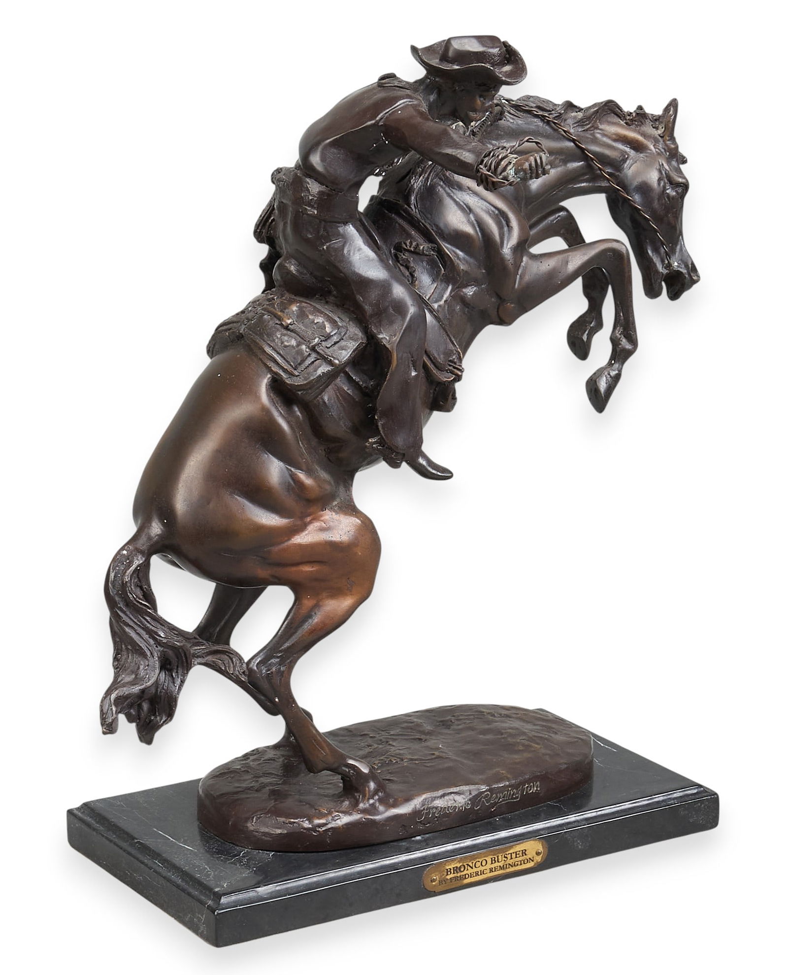After Frederic Remington, "Bronco Buster" (1 of 5)