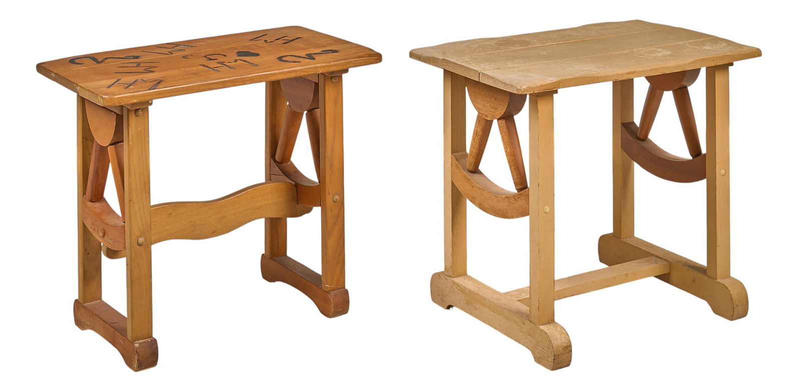 (2) Ranch Style Side Tables - 4