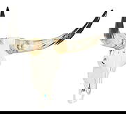 Steer Skull: Horned steer skull with twisted rope details height 30 in. x width 33 in. x depth 15 in. Provenance: Property from a home in Alze, Texas