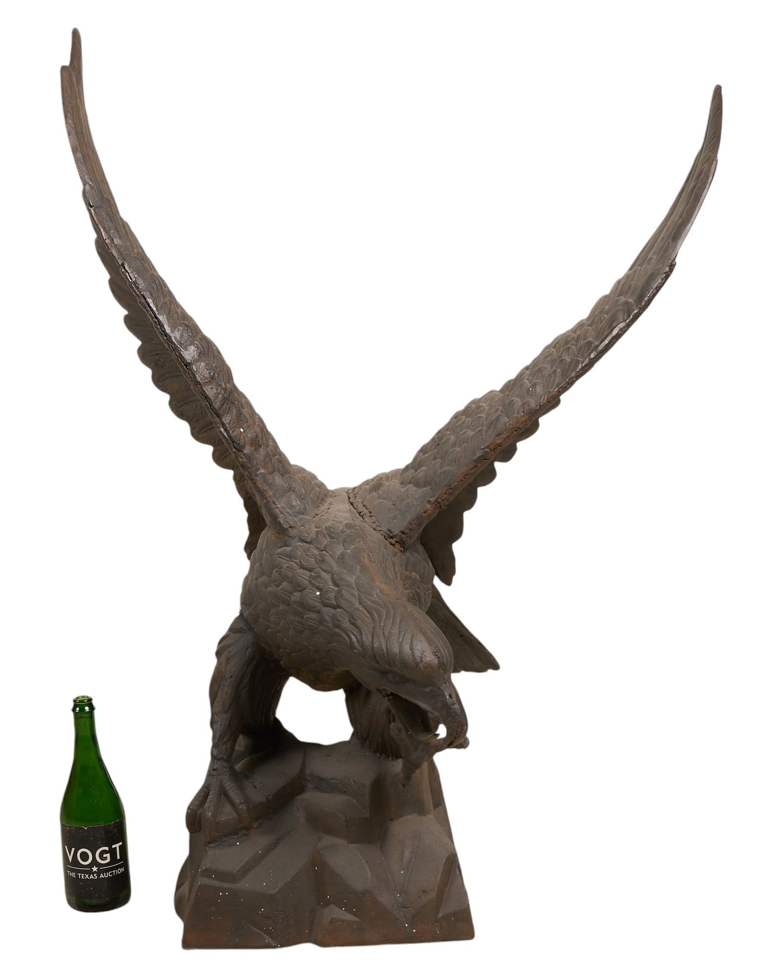 Cast Iron Eagle Statue - 2