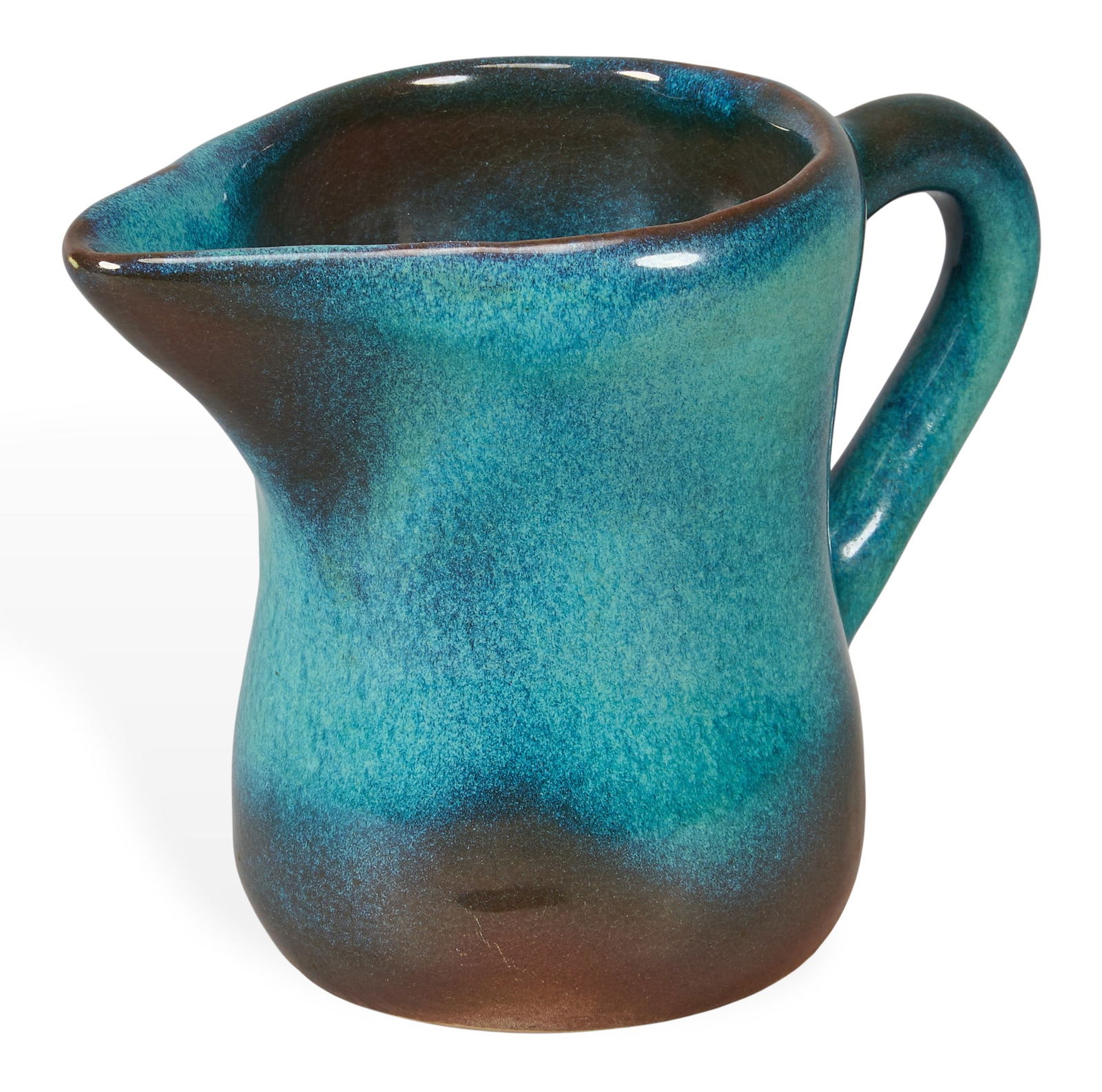 Harding Black, Small Pitcher, 1970: Harding Black (San Antonio, Texas, 1912-2004), small vase with blue glaze, incised signature and date on the underside, 1970height 5 in. x width 7 in. x depth 4 in.Provenance: Property