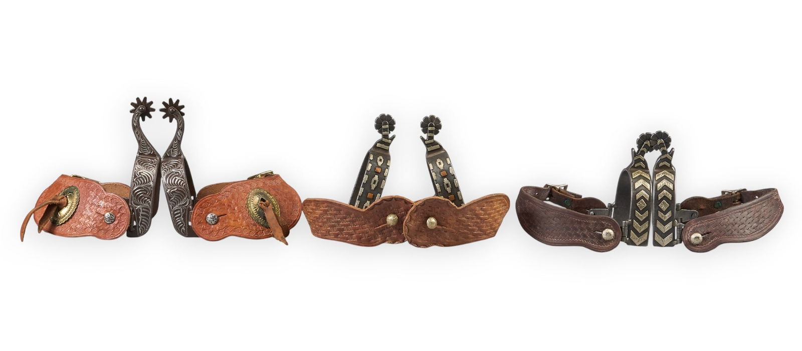 (3) Pairs of Contemporary Spurs (1 of 7)