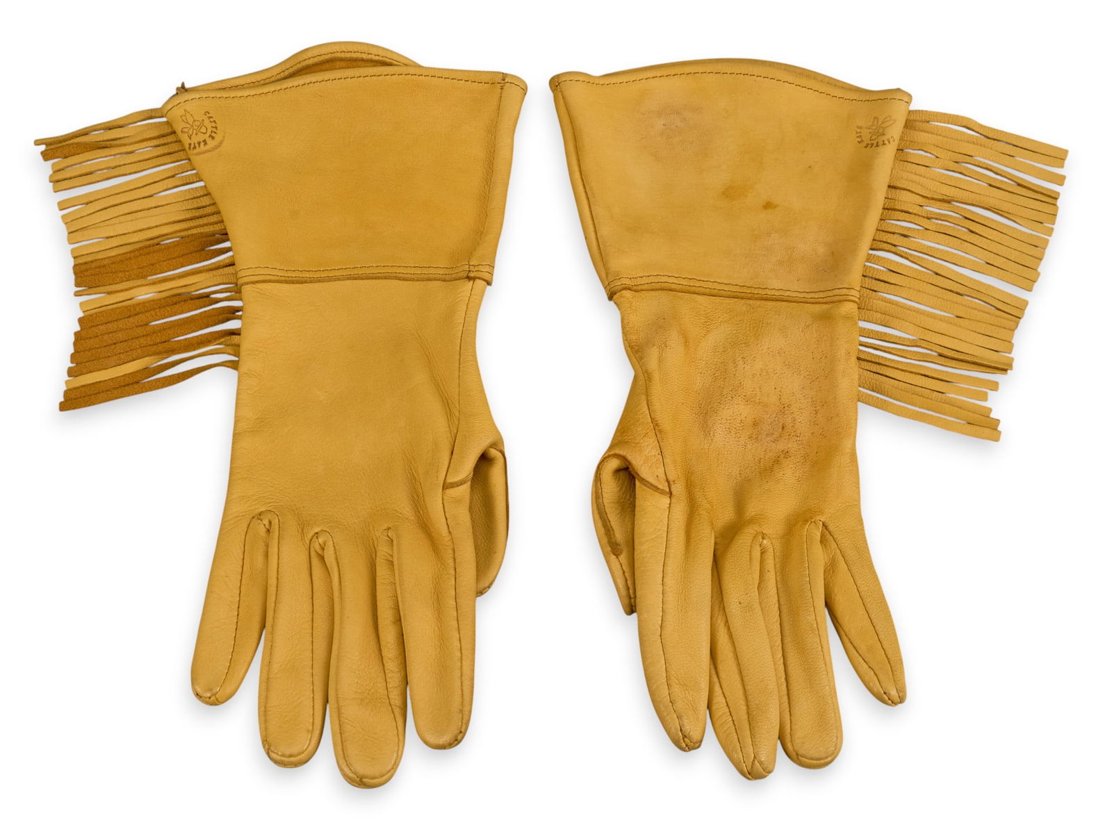 Ladies Buckskin Gloves (1 of 6)