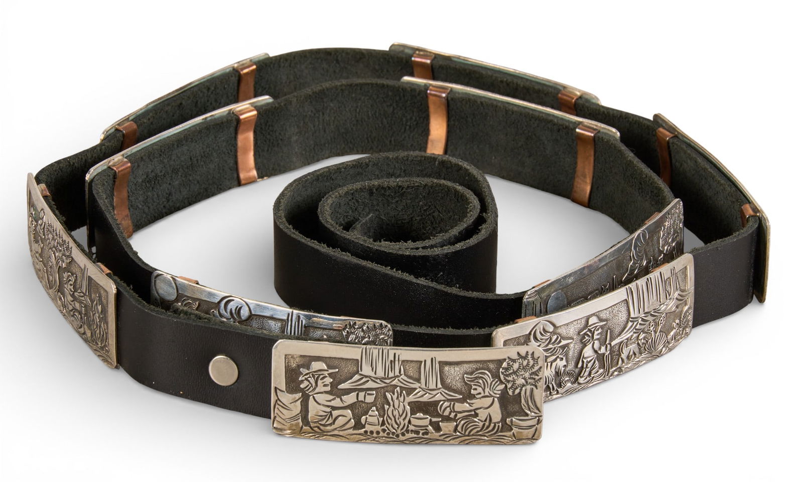 Sterling Silver Storyteller Concho Belt (1 of 9)