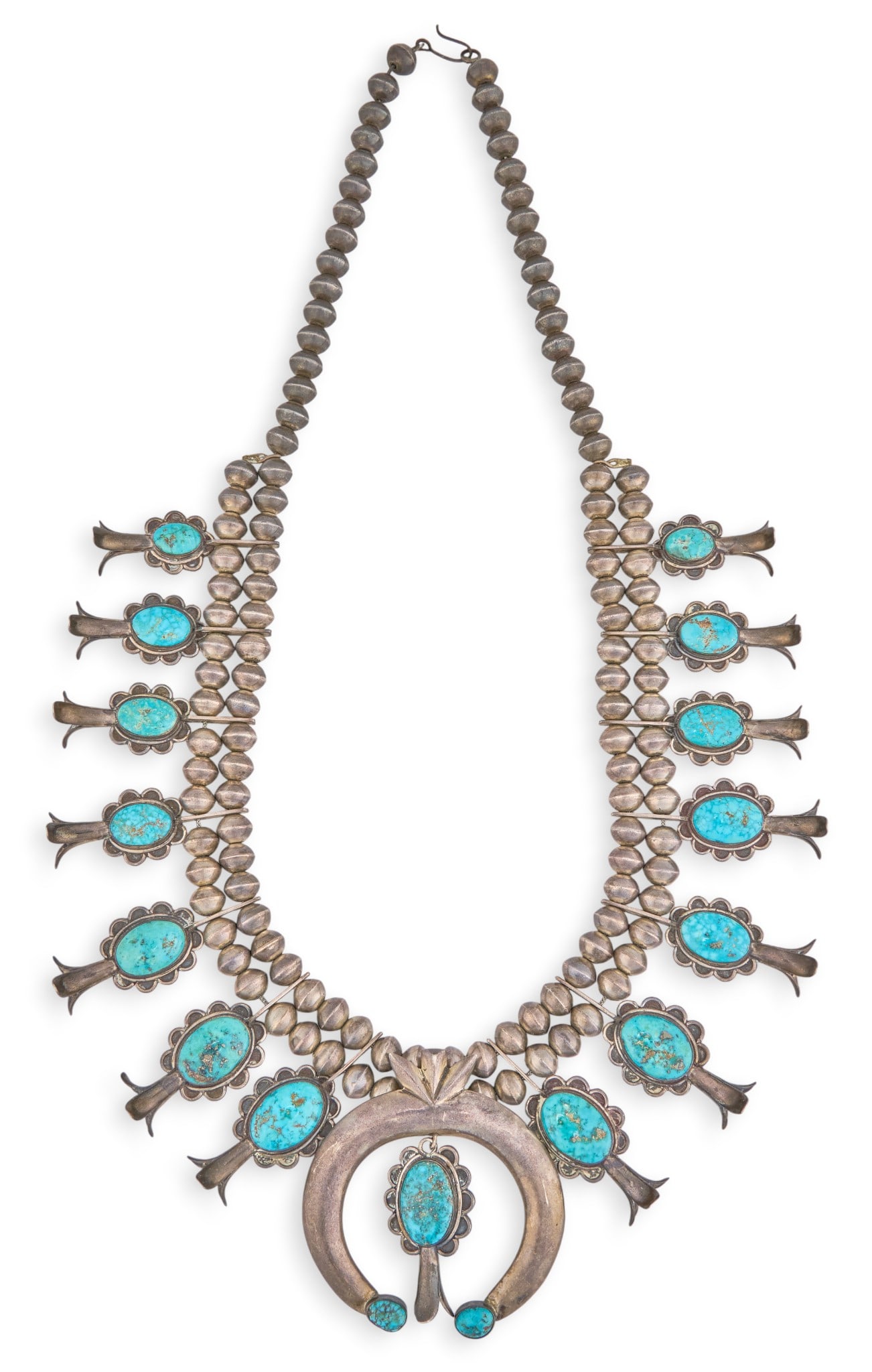 Vintage Navajo Squash Blossom Necklace (1 of 5)