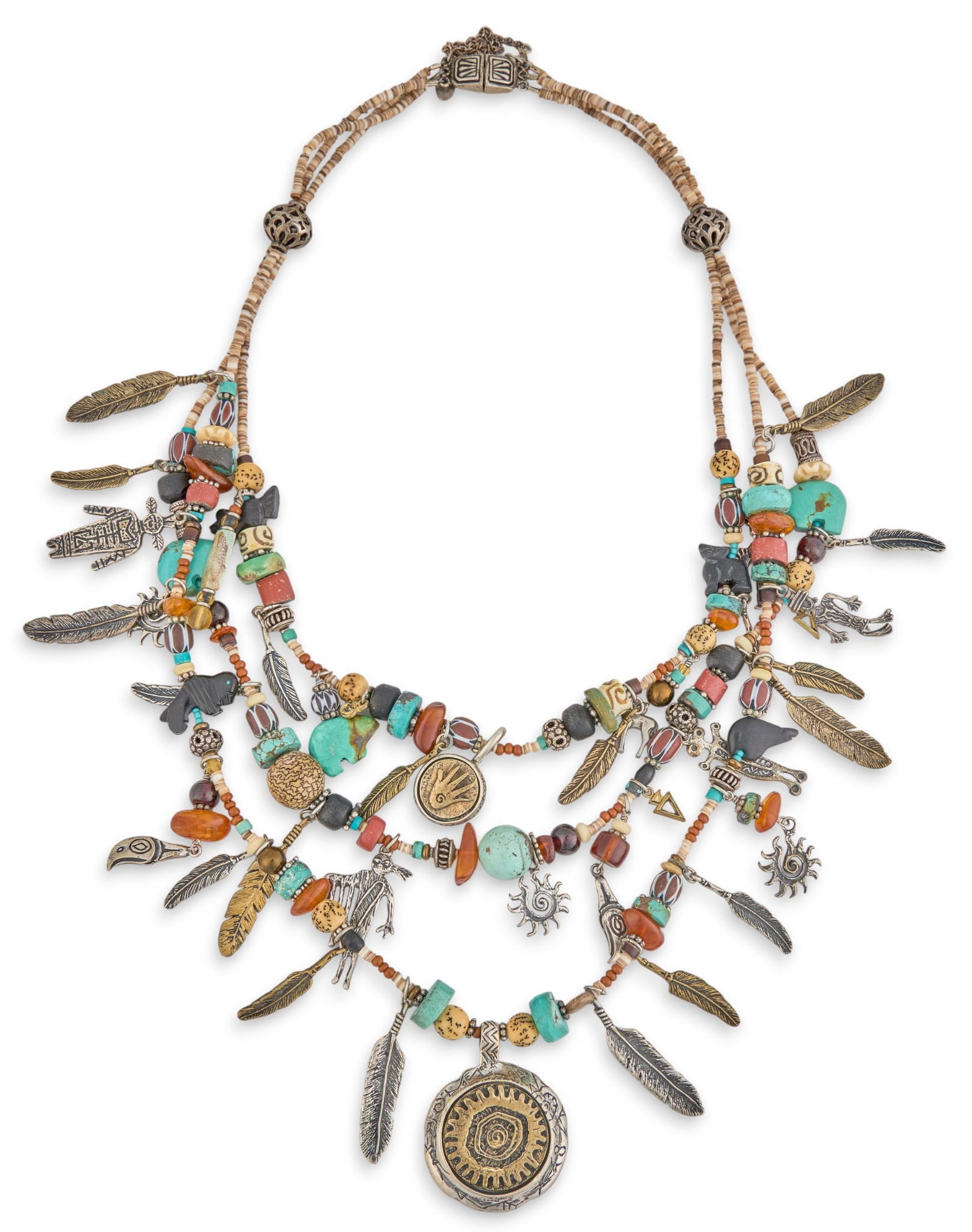 Southwestern Style Beaded Necklace (1 of 5)